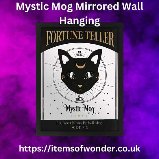 Mystic Mog Mirrored Wall Hanging.