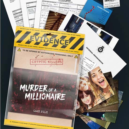 WIN this Cryptic Killers Unsolved Mystery Game