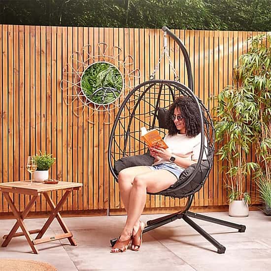 Unwind in Bliss: Enter to WIN this VonHaus Garden Egg Chair Worth £170!