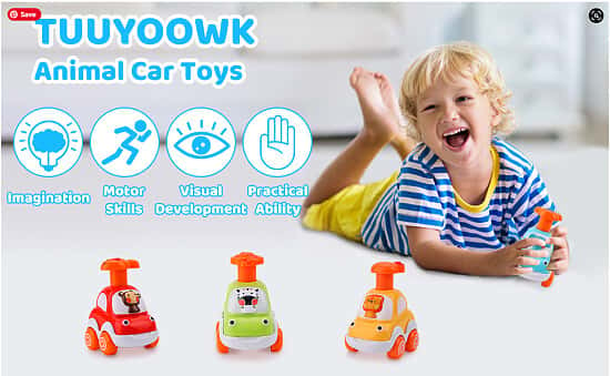 TUUYOOWK Toddler Toy Cars, Baby Toy Car