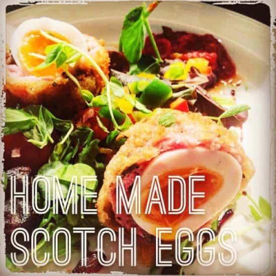Come and try our home made scotch eggs. Oozing with deliciousness
