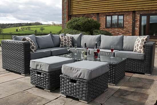 Outdoor Luxury for Less: Save on AKOE 9 Seater Rattan Garden Sofa Set!