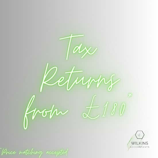 Tax returns from £180 [price matching accepted]