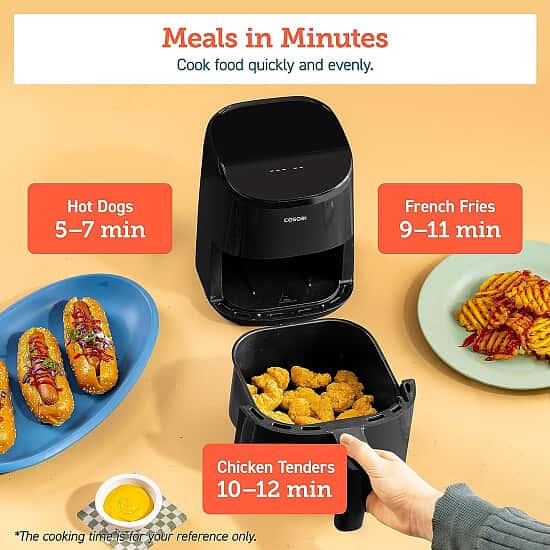 Save Big with 20% Off the COSORI Small Air Fryer: Upgrade Your Kitchen Arsenal!