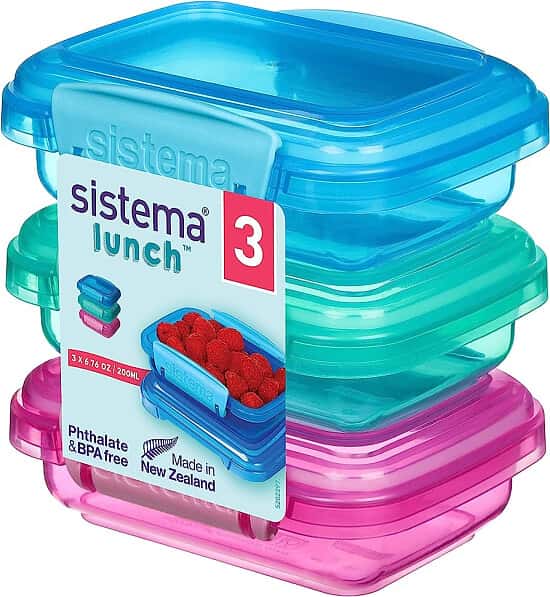 Enjoy 50%+ Savings: Upgrade Your Lunch Game with Sistema Food Storage Containers!