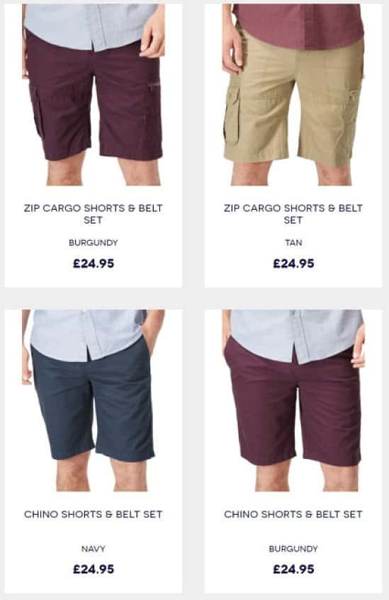Belted Shorts - Only 2 for £32