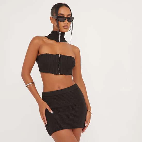 Black mini sale bodycon skirt