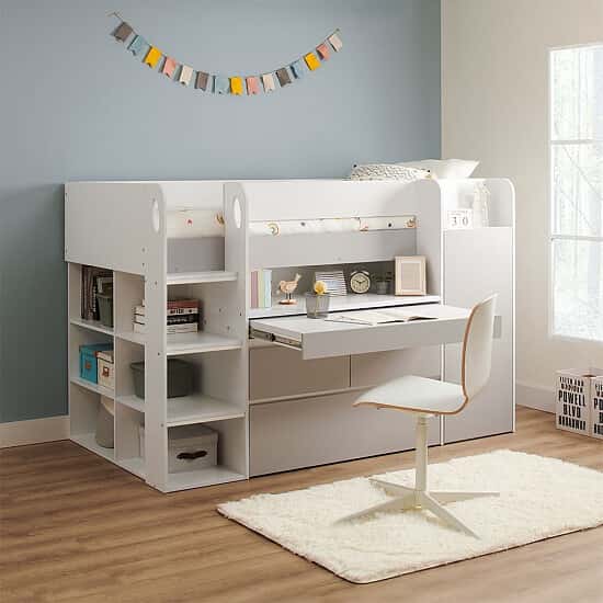 Over the shop bed sliding desk