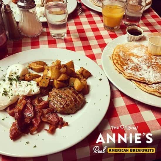 Annie's Burger Shack Breakfast 8am - 10:20am!