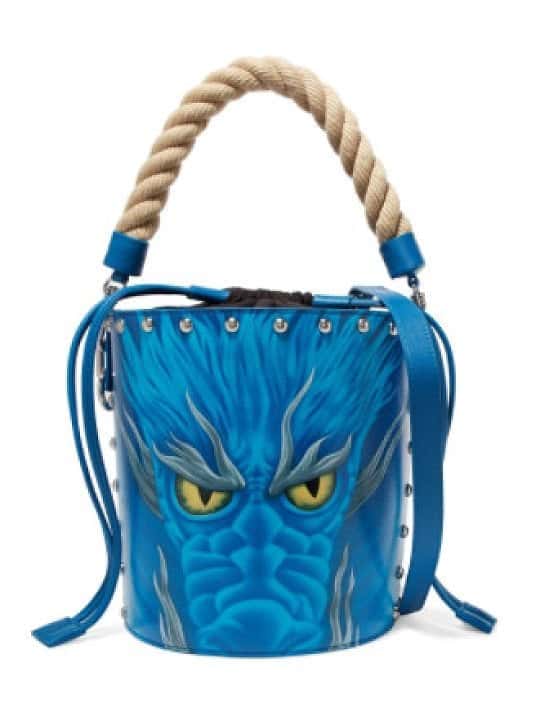 J.W.ANDERSON Printed leather bucket bag - 60% off