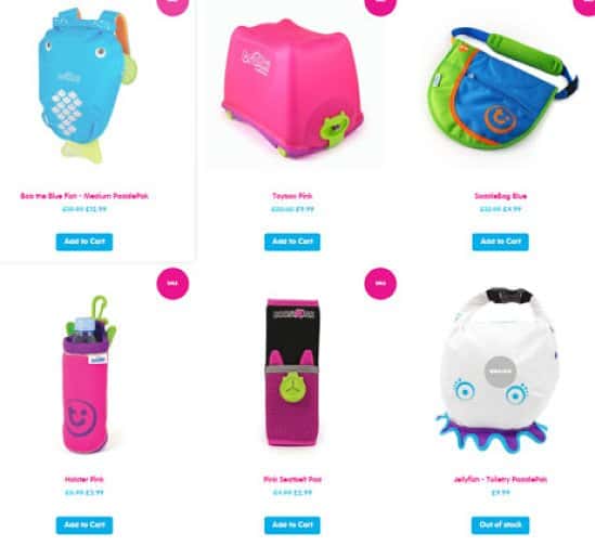 Up to 50% off in our Exclusive Sale - Trunki Items from only £2.99!