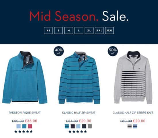 Mid Season Sale- Up to 50% off on Men's Clothing