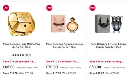 Save £10 on selected fragrances at Boots!