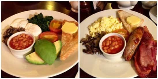 Choose any breakfast, juice & hot drink for 9.95