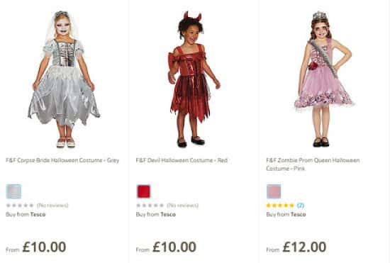 Kids' Halloween Costumes From £10!