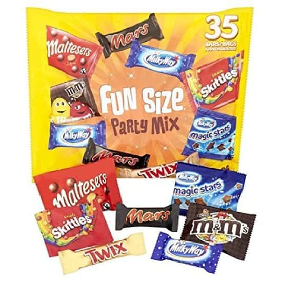 Mars Fun Size Party Mix Pack only £3.50 and perfect for Trick or Treaters