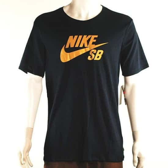 Nike SB Icon Logo Tee Navy-Gold ONLY £25!