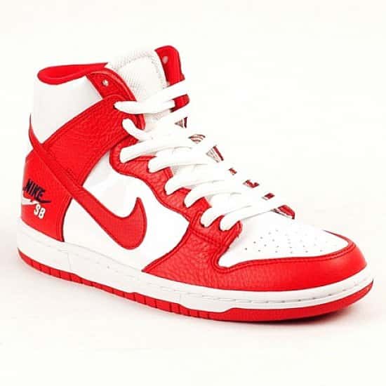 NEW IN - Nike SB Dunk High Pro University Red-White Just £85.00!