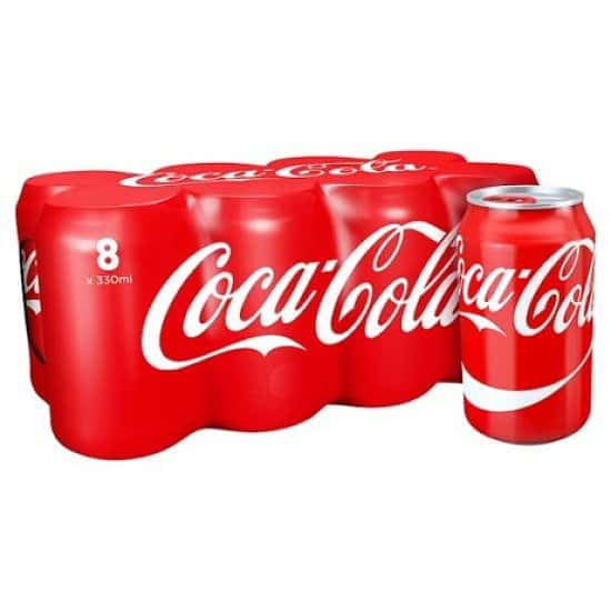 8 Cans of any Coke, Normal, Diet or Max for only £3
