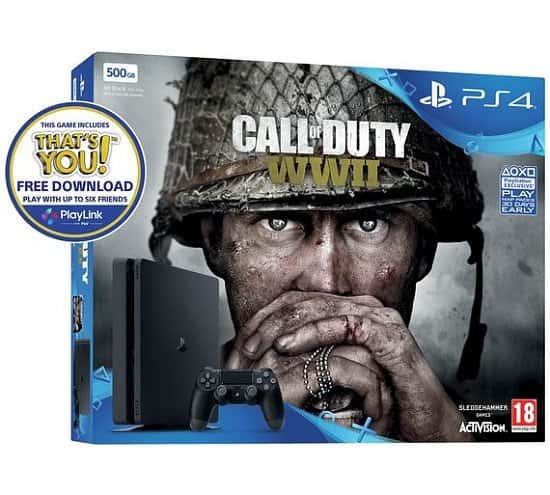 PS4 Console 500GB with the New Call of Duty WWII