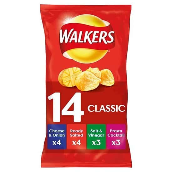 Get 14 Classic Walker Crisps for £2