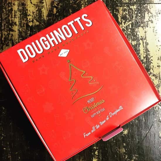 You can now get our limited edition seasonal boxes when you buy some Doughnuts!