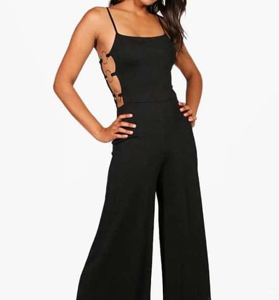 NEW IN Fashion with 20% off - Mia Square Neck Ring Side Jumpsuit £25.00!