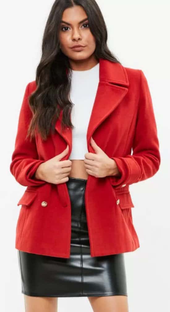 30% OFF Coats & Jackets and 25% OFF Gifts - Including this Red Military Coat only £55.00!