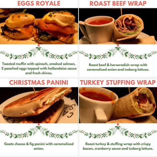 The Sobar Christmas Menu is now available
