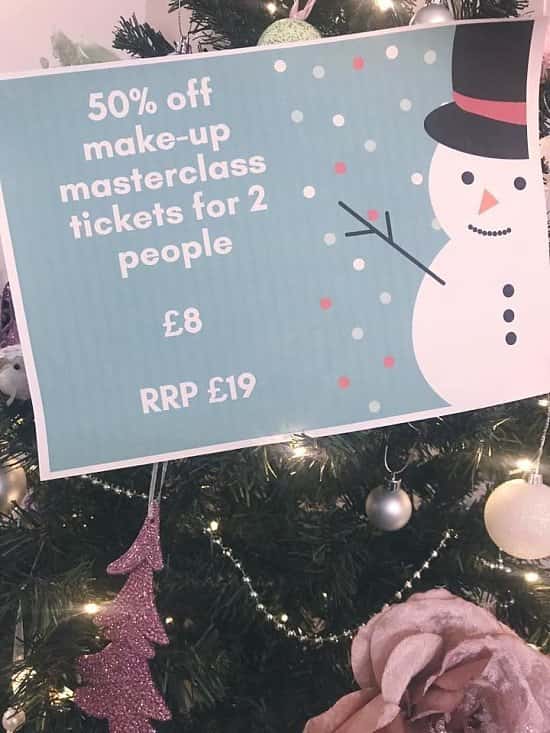 50% off Make up Masterclass Tickets for 2 People were £19 now £8