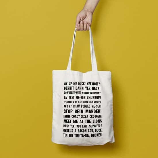 Gifts Under £10 - Nottingham Phrases Tote bags £6.00!