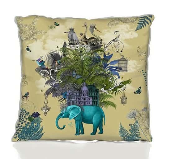 FAB FUNKY FEATHERED CUSHION - £55.00!