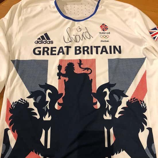 WIN Great Britain Rio Olympic hockey shirt signed by Sam Ward!!!