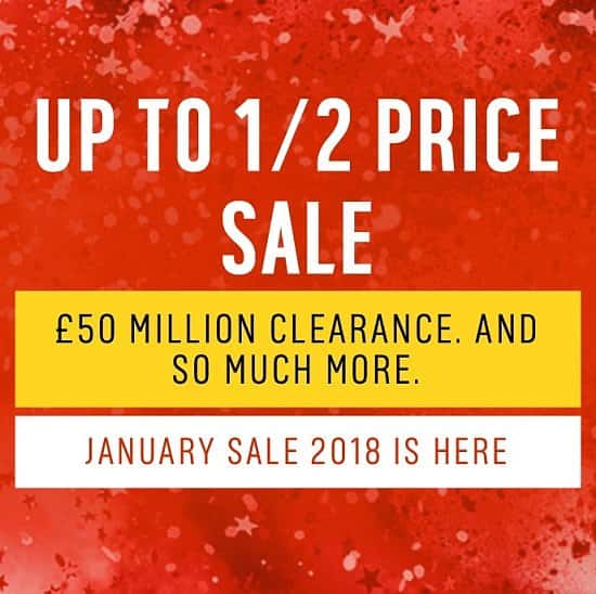 January 2018 Sale - Starts Today!