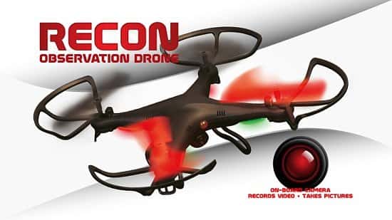 SAVE £60.00 - Recon Observation Drone capturing pictures and videos from the sky!