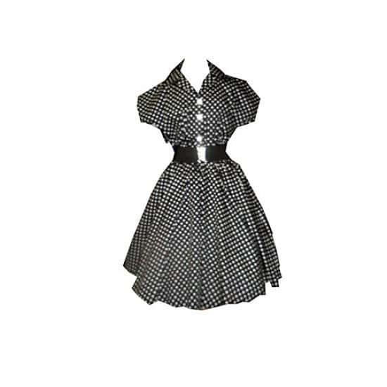 This wonderful Black and White Spotted Dress is only £59.99