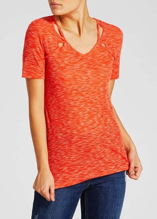 This Cut Out Textured T-Shirt is only £2.50