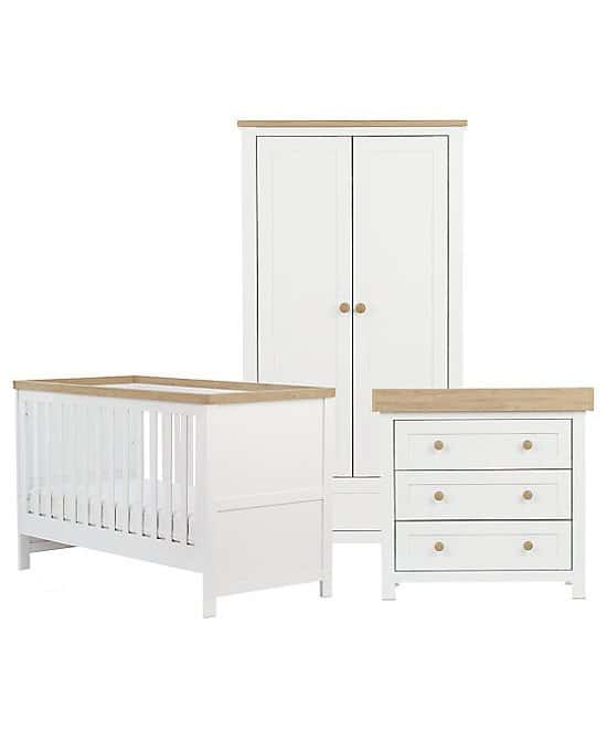 Save £255 on this Lulworth 3-piece Nursery Furniture Set