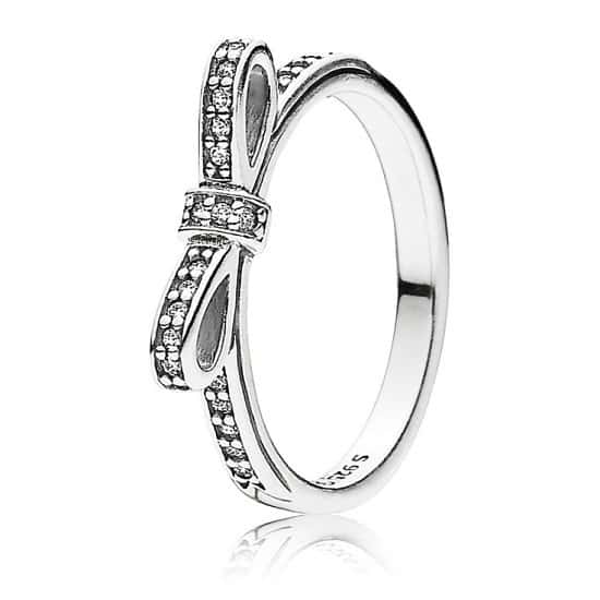 Save £12 on this adorable Silver Delicate Bow Ring