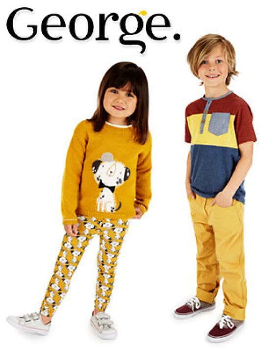 ASDA George Sale & Offers - Kids Clothing range: Buy 2 products for £9.00!