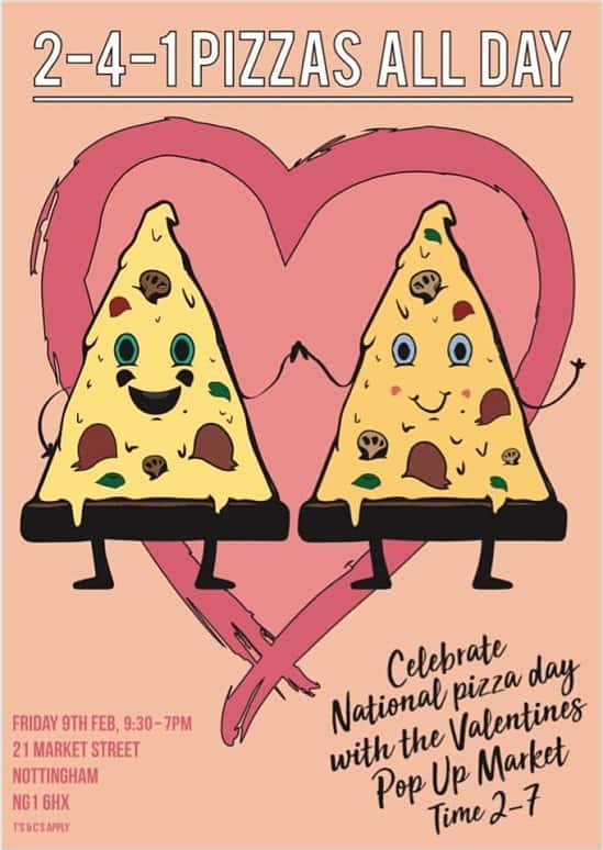 To Celebrate National Pizza Day on the 9th of February we are serving 2-4-1 Pizzas All Day- Book Now