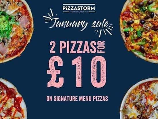 Weekday Offer! 2 Signature Pizzas for £10