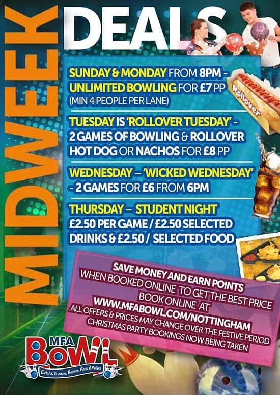 Student Night- £2.50 per person with a valid Student ID Card