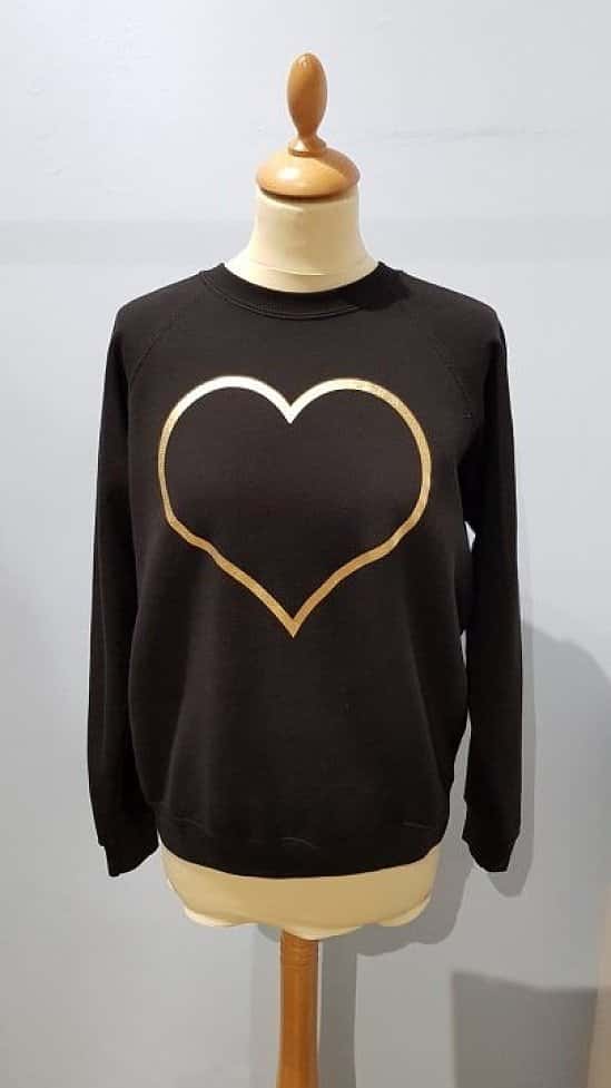 On The Rise Heart Sweatshirt Now 50% off