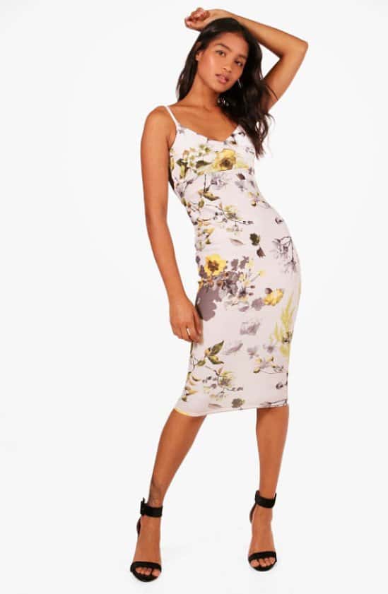 Save 50% on this Carmella Strappy Floral Midi Dress