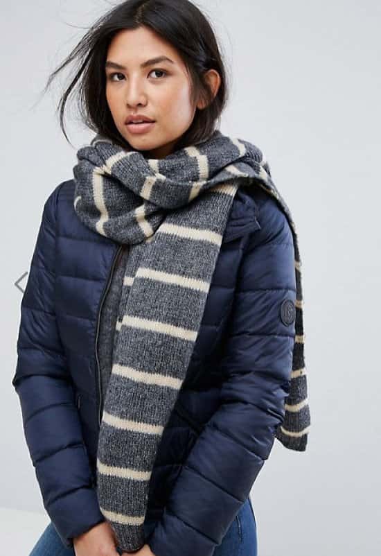 Save £9 on this Vero Moda Knitted Stripe Scarf