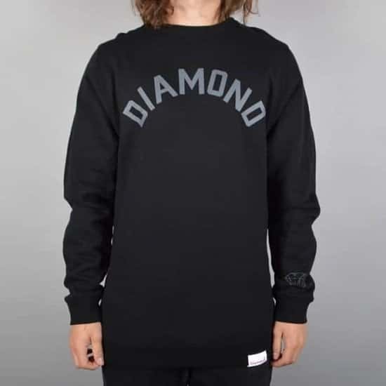 Diamond Arch Crew Black - £65.00!