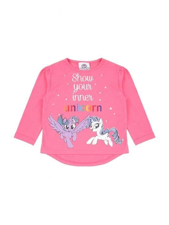 Younger Girls My Little Pony Slogan Top Now Only £4