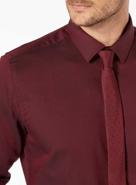 50% off this Dark Red Shirt Tie Set