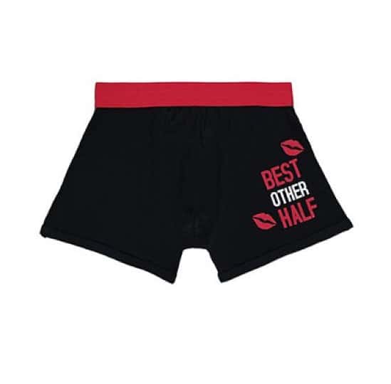 Men's Trunks 3 for £12 - Including 'Best Other Half Boxer Shorts'!